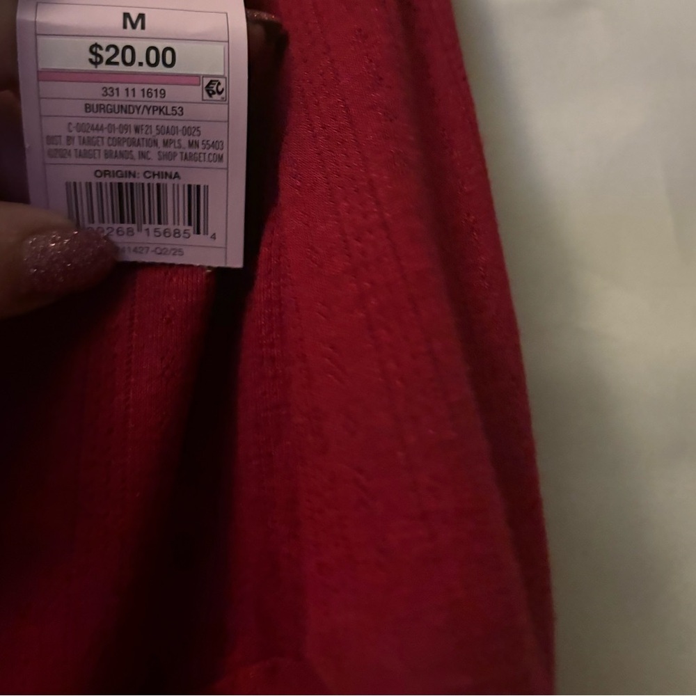 Wild Fable Deep Red Layered Skater Skirt - Picture 4 of 4